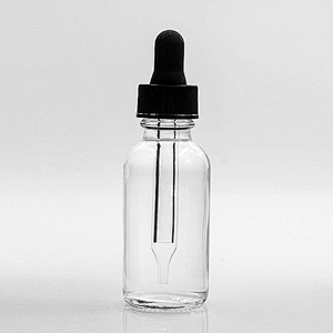 Boston Glass Bottles Massage Oil Glass Dropper Bottle 30ml Clear Body