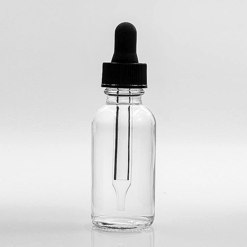 Boston Glass Bottles Massage Oil Glass Dropper Bottle 30ml Clear Body
