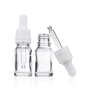 10ml  Transparent Bottle  for Essential oil with glass  dropper  Manufacturers Hot Sale