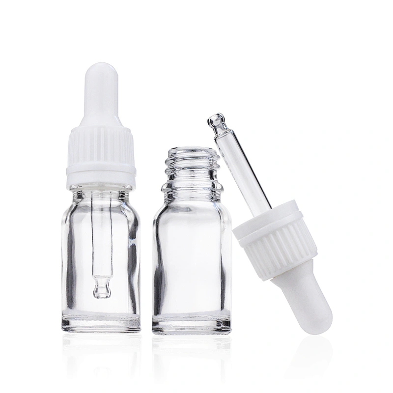 10ml  Transparent Bottle  for Essential oil with glass  dropper  Manufacturers Hot Sale