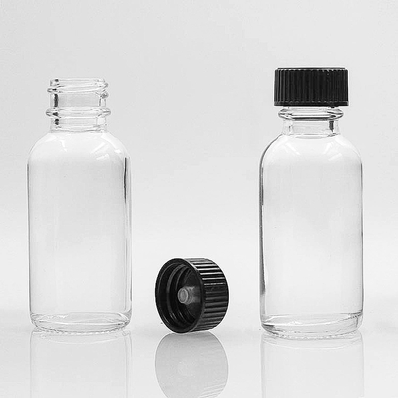 Boston Glass Bottles Massage Oil Glass Dropper Bottle 30ml Clear Body