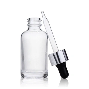 Classical Custom Cosmetic Packaging 30ml Serum Clear Glass Cosmetic Dropper Bottle for Serum Essential Oil