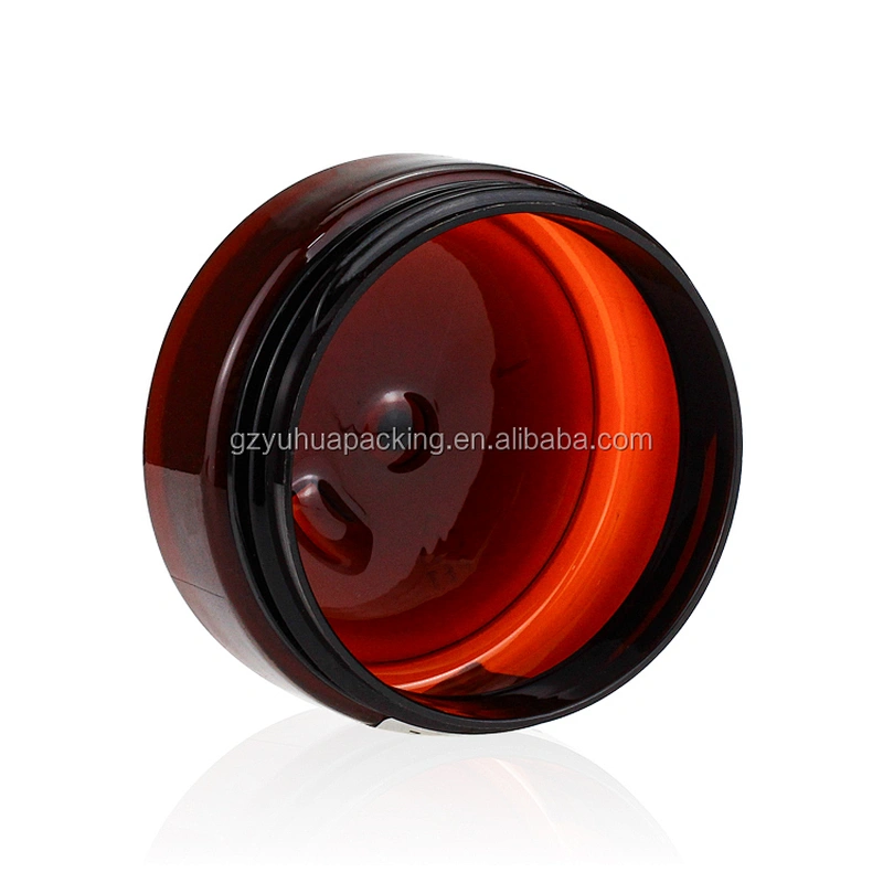 80ml Recycling Plastic PET Amber Empty Packaging Cosmetic and Food Jar