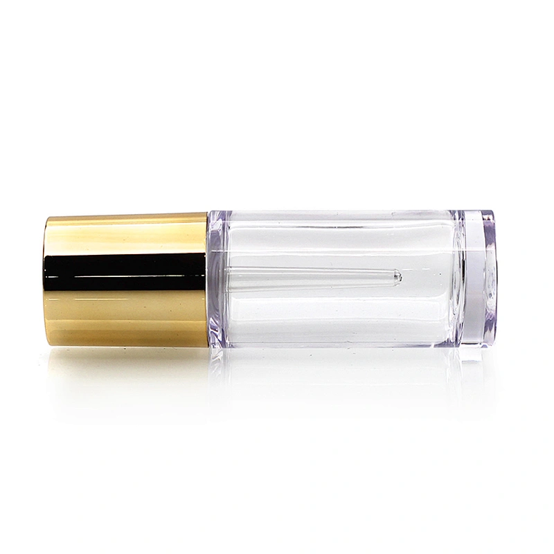25ml Luxury Cosmetic Glass Transparent Essence Glass Bottle With Rotation Dropper for wholesale