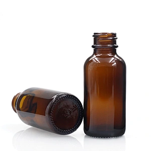 Boston Glass Bottles Massage Oil Glass Dropper Bottle 30ml Amber Body