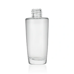 Round Clear Massage Oil Glass Dropper Bottles 40ml Serum Bottle Glass Cosmetic Bottles For Serum