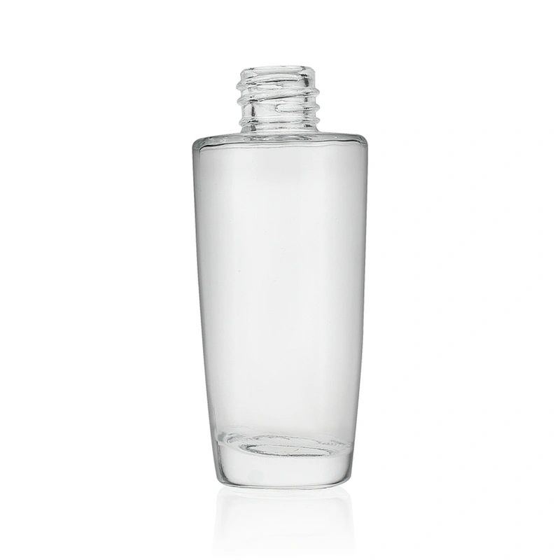 Round Clear Massage Oil Glass Dropper Bottles 40ml Serum Bottle Glass Cosmetic Bottles For Serum