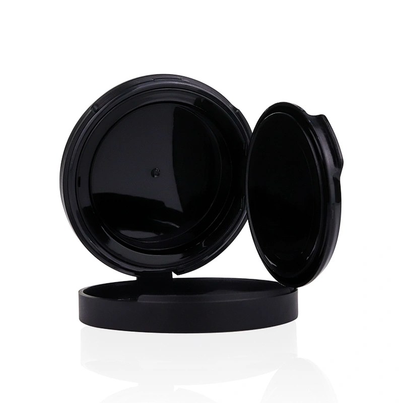 Air Cushion Box high quality compact foundation case empty round pressed pink compact powder case with mirror