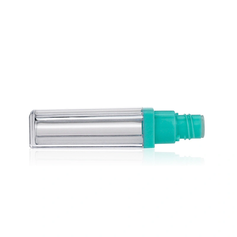 Luxurious AS Lip Gloss Tube Skincare Packaging Cosmetic Container with Wands And Preferable Square Shape Plastic Lip Gloss Pack