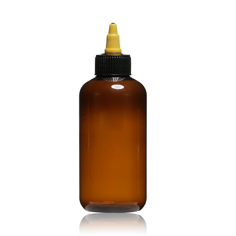 250ml Empty Amber Plastic PET Eliquid Bottle