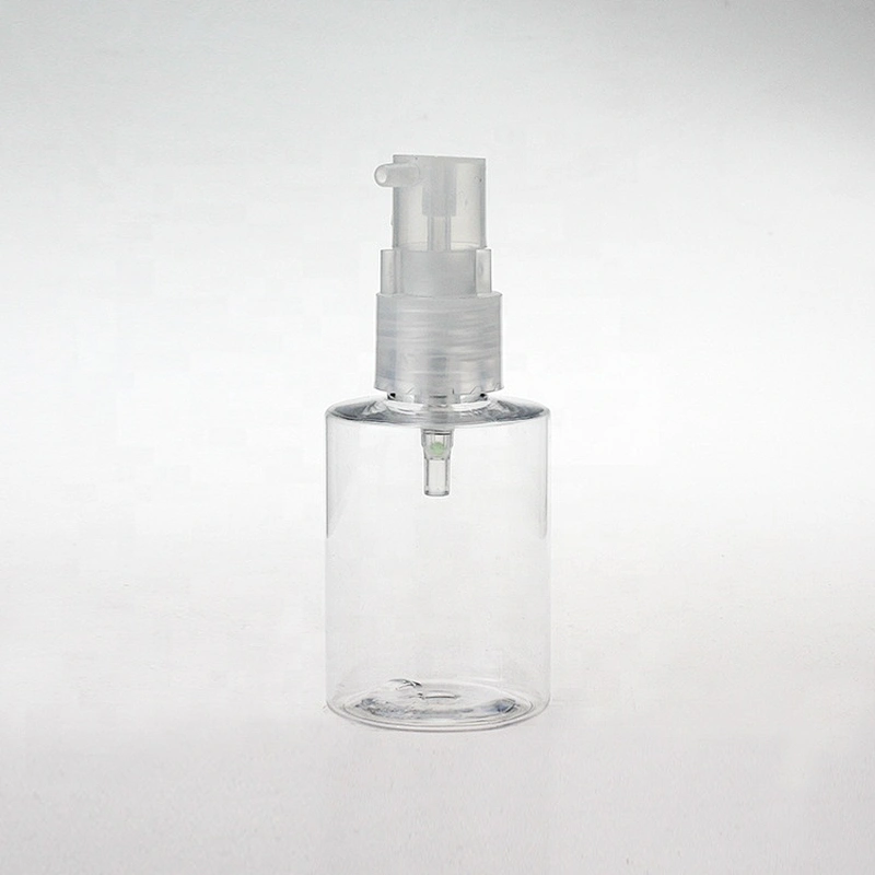 60ml Empty Clear Plastic PET Pump Sprayer Bottle Lotion Pump Flip top cap  Manufacturers