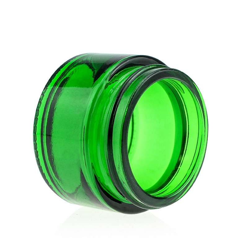 green Glass jar 15g 30g 50g Color Custom Face Cream Jars Container Manufacturers Cosmetic Packaging Set for Skin Care Good Jar