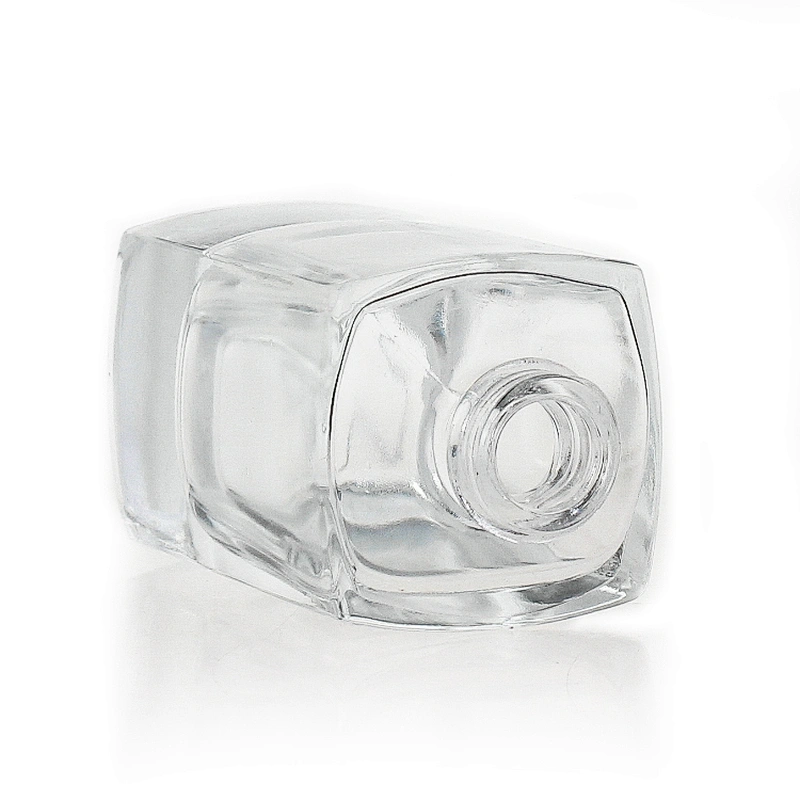 30ml clear empty square bottle serum Foundation liquid Glass Bottle skincare cosmetic  packaging
