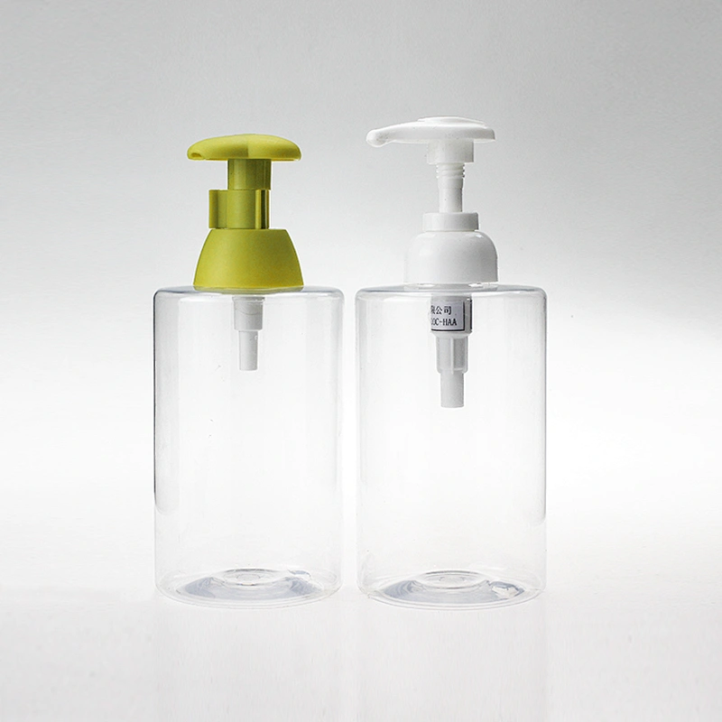 High-quality transparent 400ml Empty Plastic dip pump sanitizer pet bottle with pump top cap