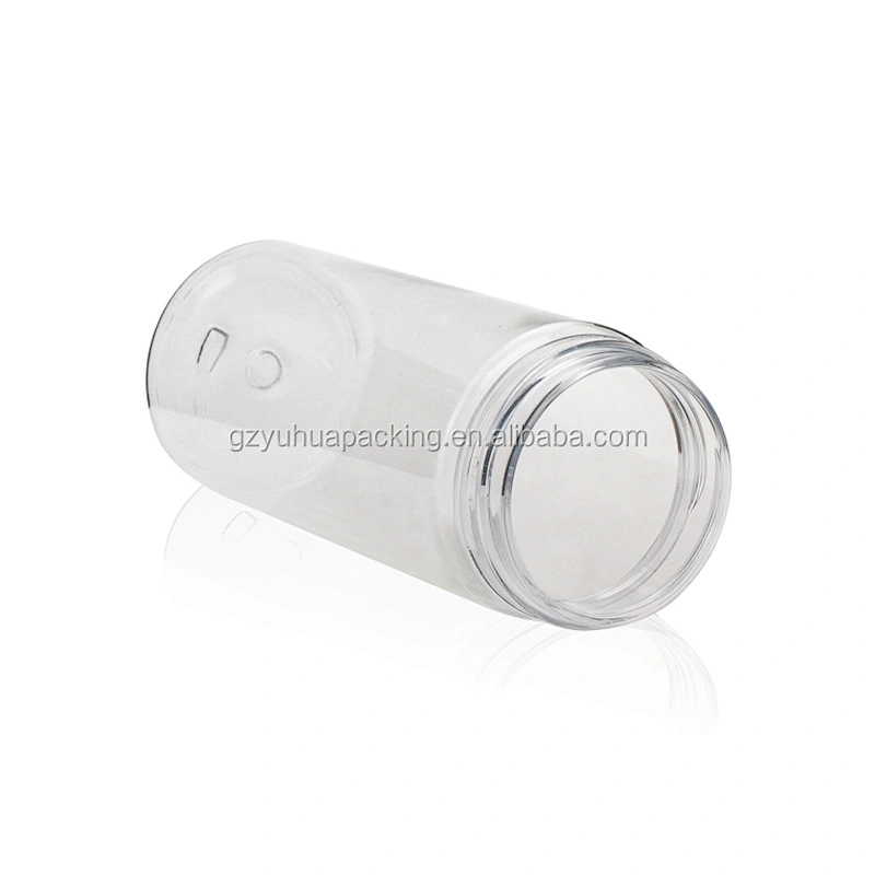 100ml PET transparent packaging cosmetic and food jar with screw lid