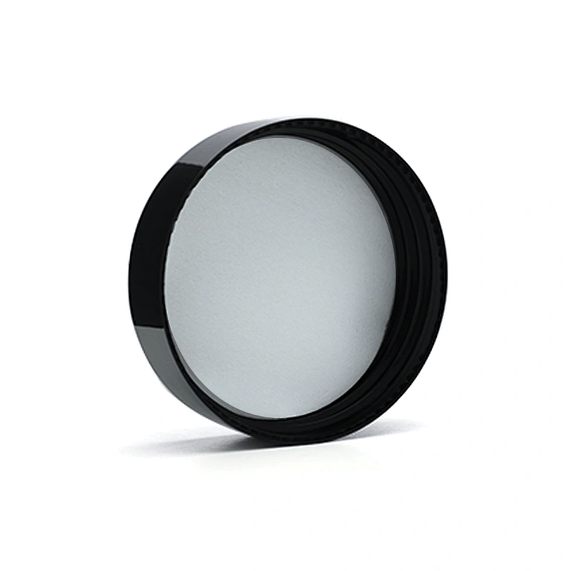 black screw plastic lids for glass jars skin care cream jar plastic containers screw cap in stock OEM ODM makeup suppliers china