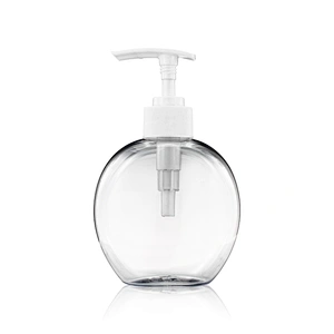 250ml Empty pet plastic  bottle with pump/ sprayer/ flip top cap for Shampoo Soap Body Wash