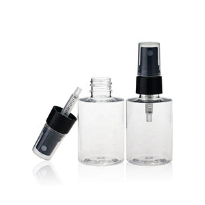 60ml Empty Clear Plastic PET Pump Sprayer Bottle Lotion Pump Flip top cap  Manufacturers
