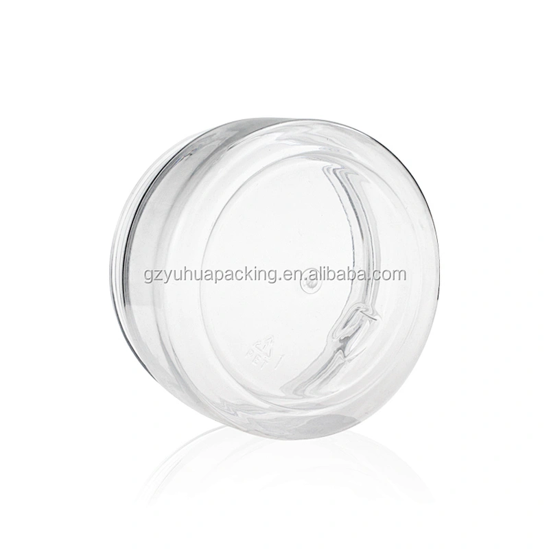 200ml Recycling Plastic PET Clear Empty Cosmetic and Food Jar Containers Jars and Lids