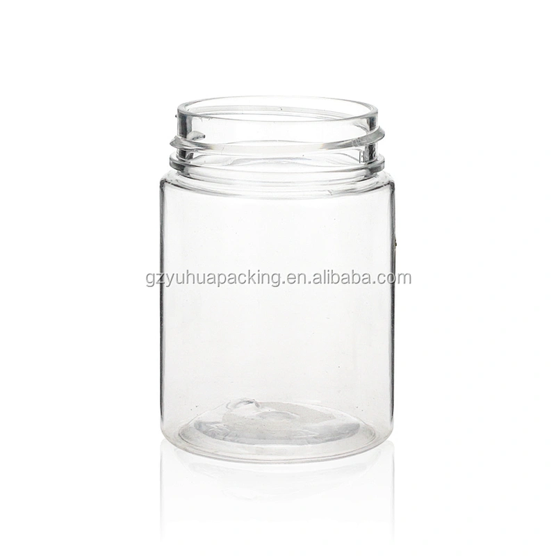 60ml 2oz PET transparent packaging cosmetic and food jar with screw lid