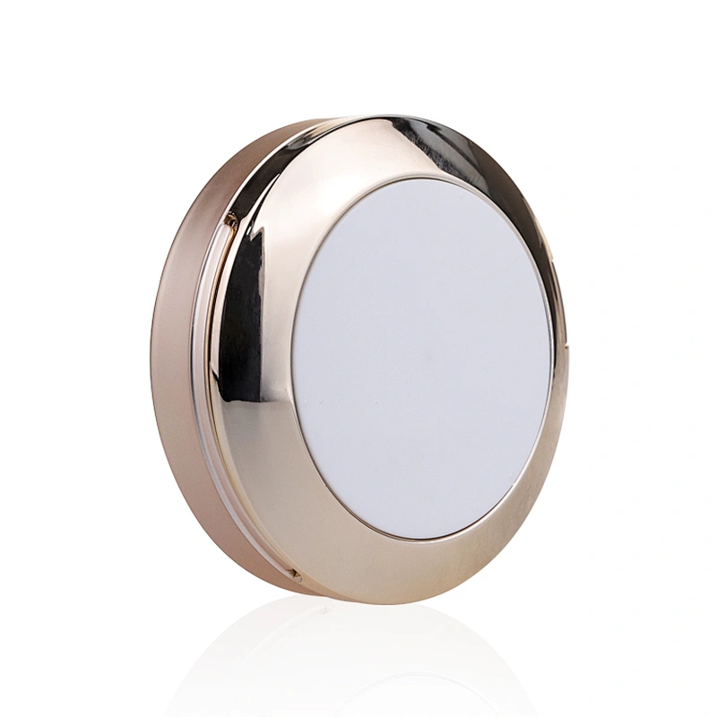 high quality wholesale compact foundation case empty round pressed pink compact powder case with mirror