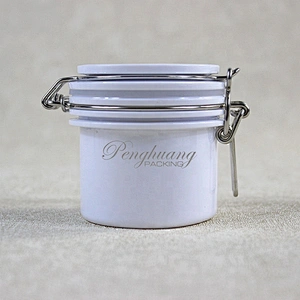 Hot Style Glasslike Wire Bail Jar 80ml Plastic  Food Grade PET Plastic Cookie Jars Wholesale from China