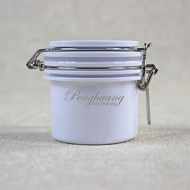 Hot Style Glasslike Wire Bail Jar 80ml Plastic  Food Grade PET Plastic Cookie Jars Wholesale from China