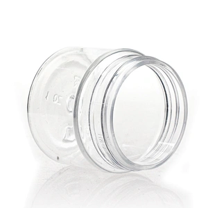 Wholesale Clear Makeup Packaging Container Plastic PET Cosmetic Cream Jars