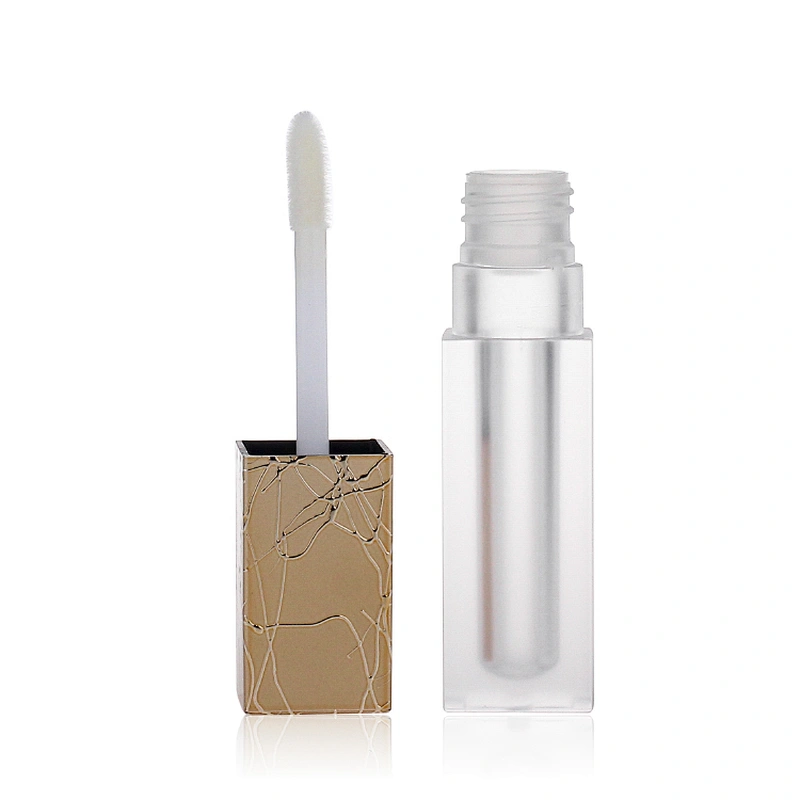 Square  Shape AS Lip Gloss Tube Skincare Packaging Cosmetic Container with Wands