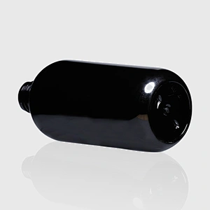 250ml Recycling Empty Black Plastic PET Lotion Pump Shampoo Bottle 8 oz Plastic Bottle With Pump
