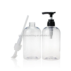 350ml Recycling Empty Plastic PET Bottle Packaging Lotion Pump Shampoo Bottle hotel shampoo bottles
