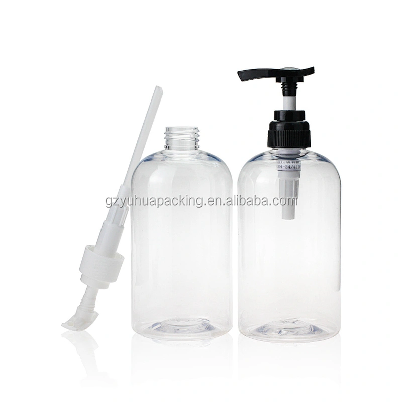 350ml Recycling Empty Plastic PET Bottle Packaging Lotion Pump Shampoo Bottle hotel shampoo bottles