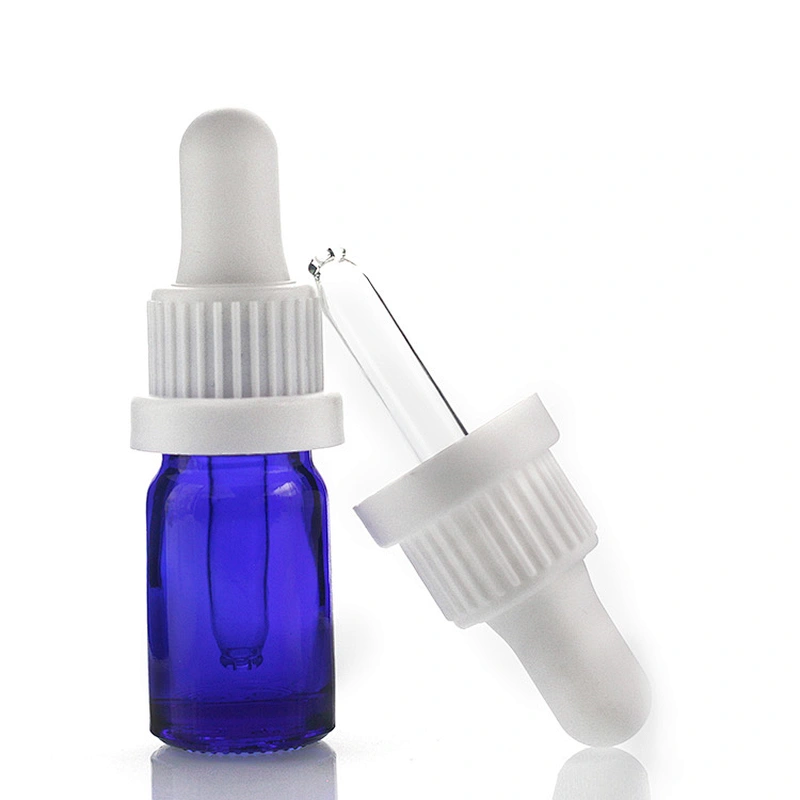 5ml Empty Mini  Blue Glass Dropper Bottles for essential Oil  Cosmetic Containers Vial  Glas