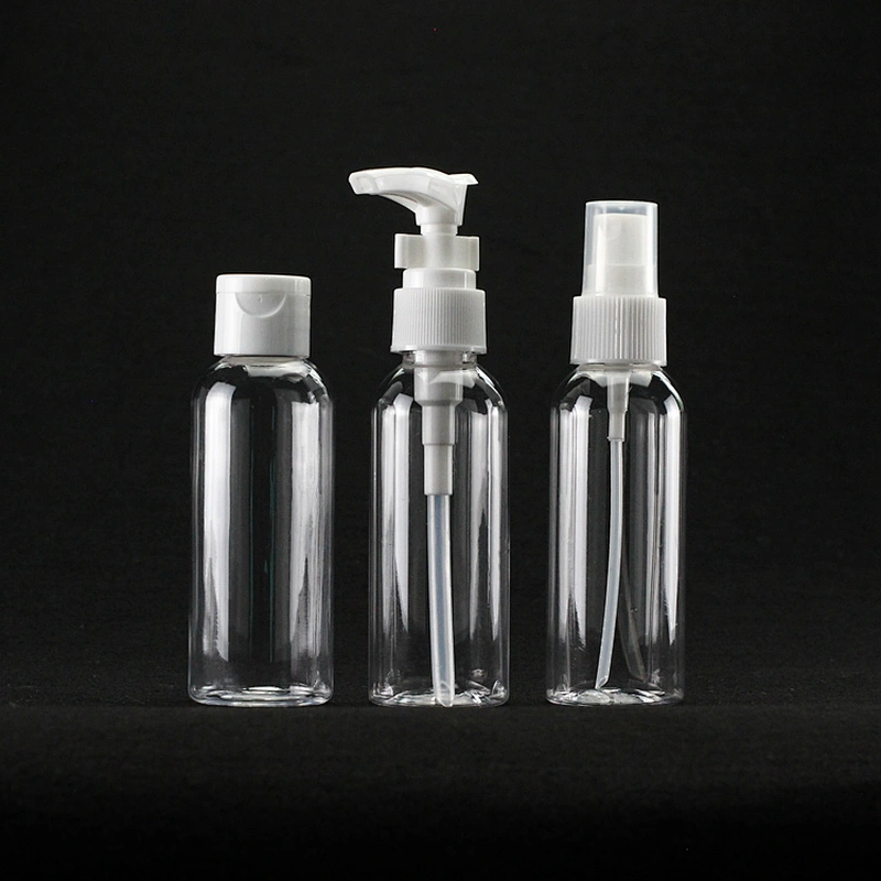 60ml empty plastic bottles for liquid on sale pump sanitizer pet plastic squeeze bottles clear hand spray bottle