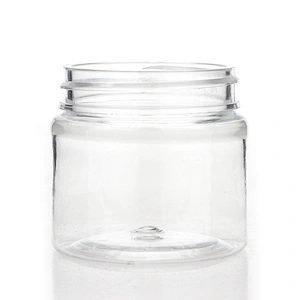 Wholesale Clear Makeup Packaging Container Plastic PET Cosmetic Cream Jars
