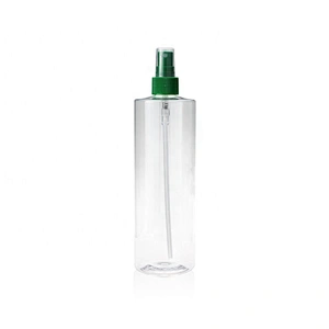 High-quality transparent 500ml Empty Plastic spray bottle  sanitizer bottle with flip top cap