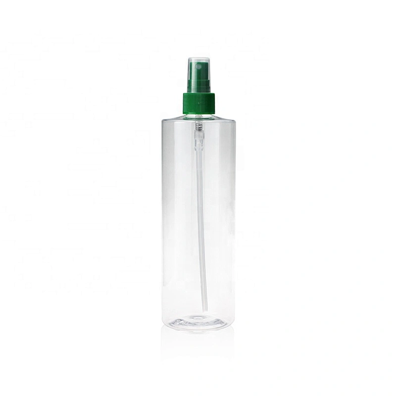 High-quality transparent 500ml Empty Plastic spray bottle  sanitizer bottle with flip top cap