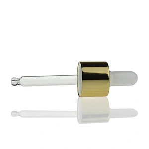 Empty Glass Gold Cosmetics Bottle Containers Packaging Body Lotion Glass Cosmetic Serum Dropper Bottle