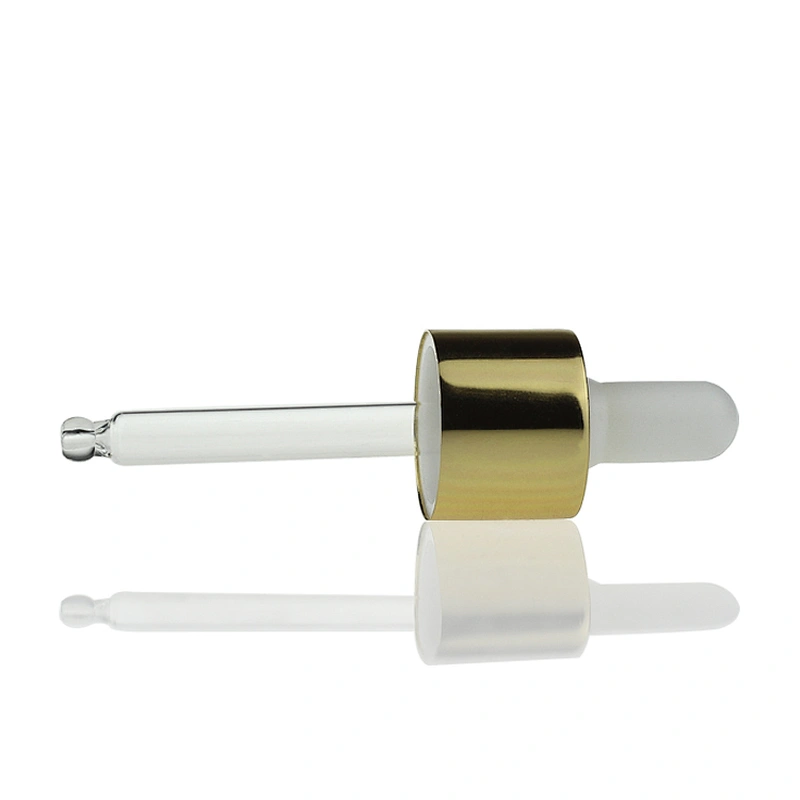 Empty Glass Gold Cosmetics Bottle Containers Packaging Body Lotion Glass Cosmetic Serum Dropper Bottle