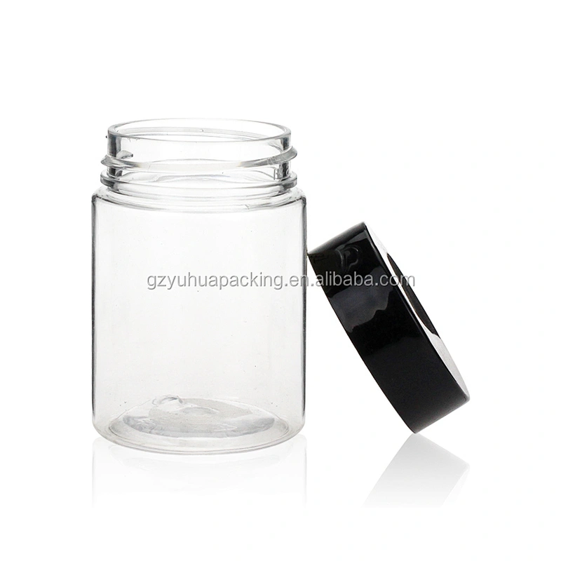 60ml 2oz PET transparent packaging cosmetic and food jar with screw lid