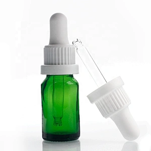 10ml Cosmetic Container green color Essential Oil Glass Dropper Bottle  Manufacturers hot sale