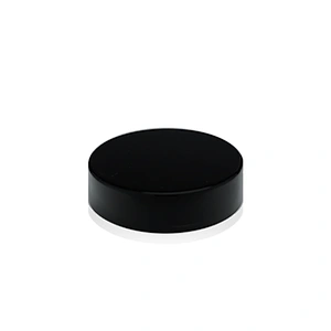 black screw plastic lids for glass jars skin care cream jar plastic containers screw cap in stock OEM ODM makeup suppliers china