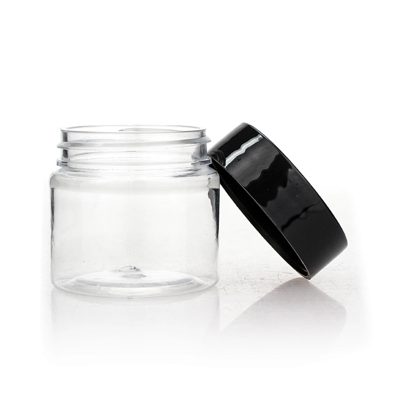 Wholesale Clear Makeup Packaging Container Plastic PET Cosmetic Cream Jars