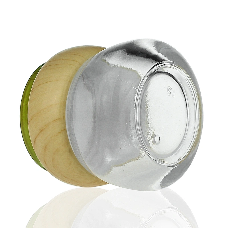 Clear Glass jar with Mushroom cap  15g 30g 50g  Face Cream Jars Container Manufacturers Cosmetic Packaging Set for Skin Care Jar