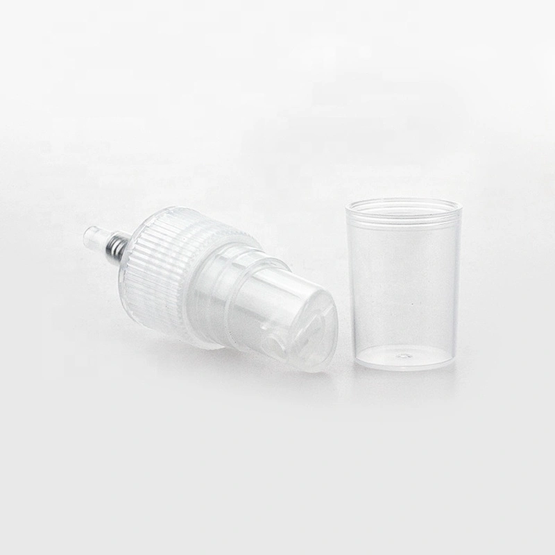 Reliable manufacturers full cover cap plastic cosmetic 20/410 mist perfume crimp sprayer pump