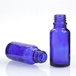 20ml Cosmetic Container blue color Essential Oil Glass Dropper Bottle  Manufacturers hot sale