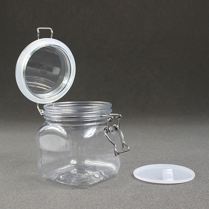 600ml 20oz large round pet plastic jar containers for cosmetic products food/jam/candy/honey/tea/seasoning/spice