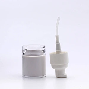 30ml Empty Cosmetic Clear Liquid Foundation Glass Bottle manufacturer /Container Make Up Packaging With Squeeze Pump acrylic cap