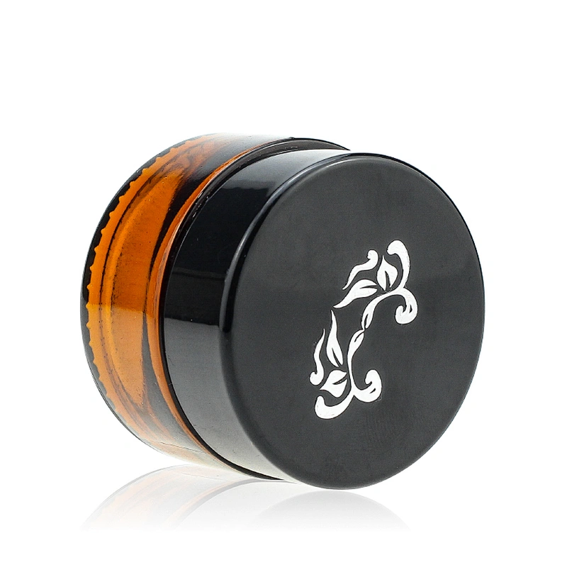 Clear amber Glass Cream jar 15g 30g 50g   Face Cream Jars Container Manufacturers Cosmetic  Packaging Set for Skin Care Jar