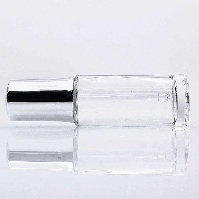 New Design  Custom Cosmetic Glass Bottle 35ml Serum Essential Oil  Clear Glass  Dropper Bottle